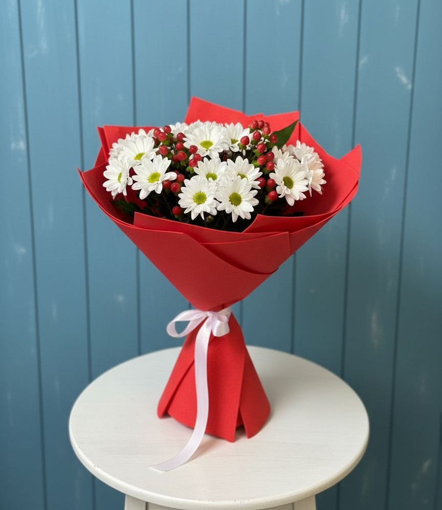 Букет цветов из: Хризантемы в Камышеватской