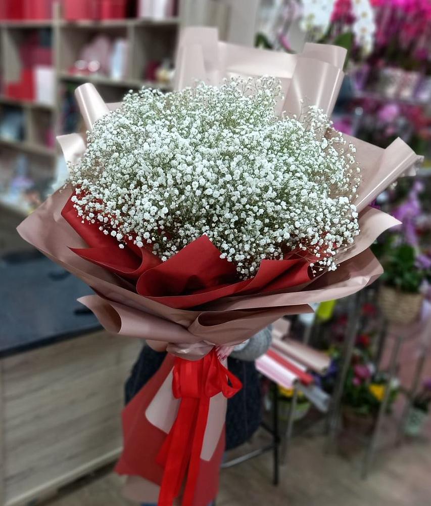 Букет Белые хлопья в Камышеватской Букет цветов из: Гипсофила в Камышеватской