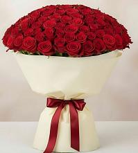 Букет 101 Красная роза Милано в Камышеватской