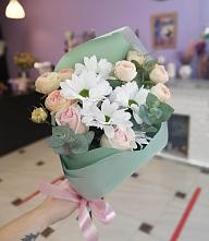 Букет милый в Камышеватской Букет цветов из: Хризантемы и Розы в Камышеватской
