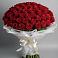 Букет 101 Красная роза Блэк Мэджик в Камышеватской