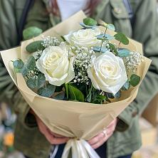 Букет Нежные грёзы в Камышеватской Букет цветов из: Розы в Камышеватской