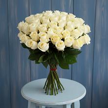 Букет 51 Белая роза Эдлесс Лав в Камышеватской