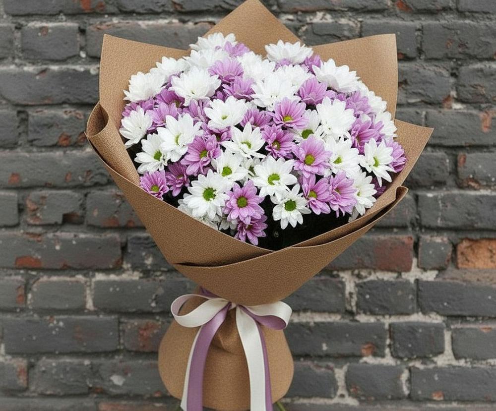 Букет цветов из: Хризантемы в Камышеватской