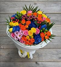 Букет цветов из:  Розы и Хризантемы #REPLACE_PRED# Камышеватской