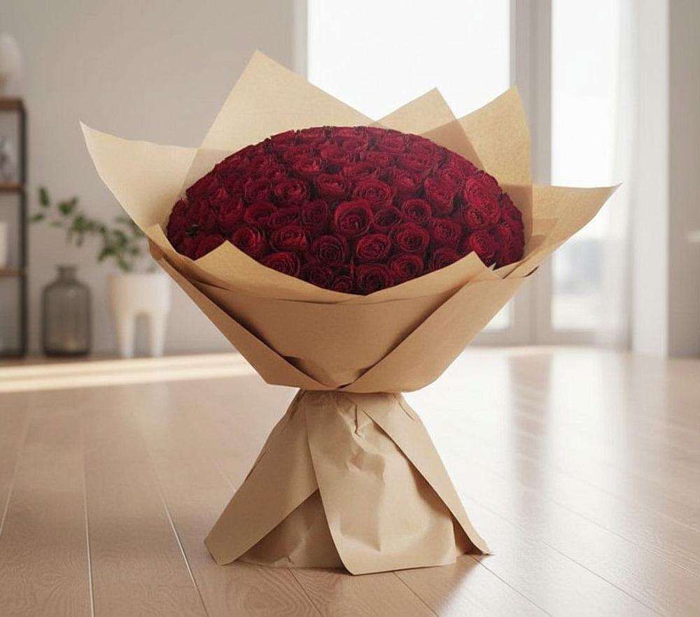 Букет 101 Красная роза в Камышеватской