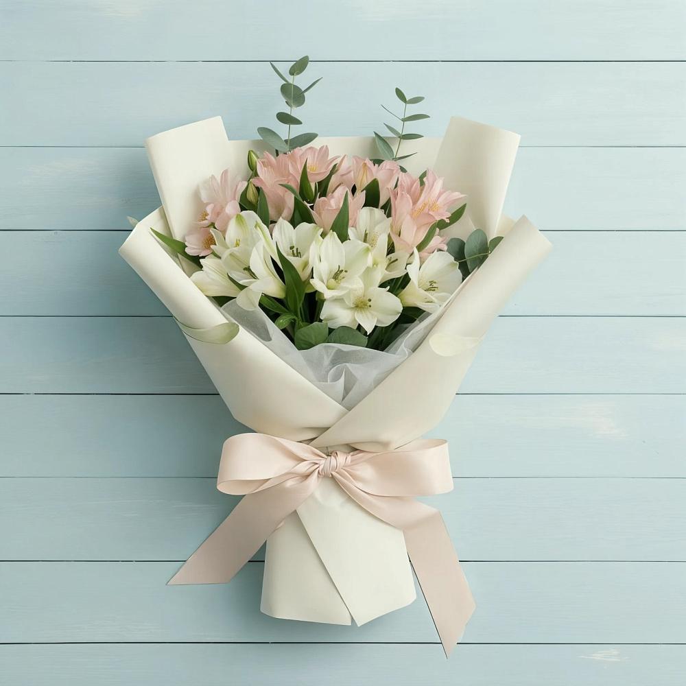 Букет цветов из: Альстромерии в Камышеватской