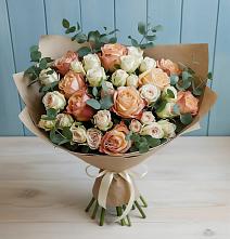 Букет цветов из:  Альстромерии и Розы в Камышеватской
